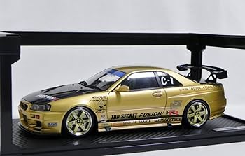 Amazon | IG 1476 1/18 TOP SECRET GT-R (BNR34) Gold