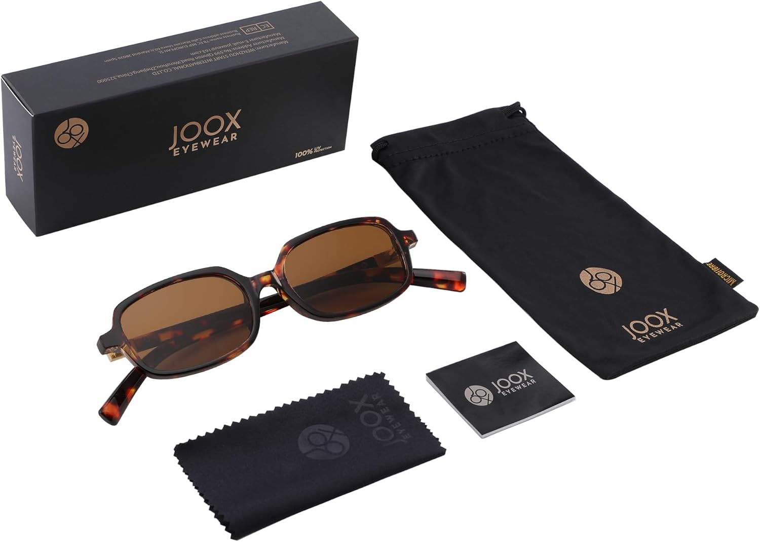 JOOX Retro Rectangular Sunglasses for Women Trendy Small Sun Glasses 90s Vintage Shades UV400 Protection - Image 4