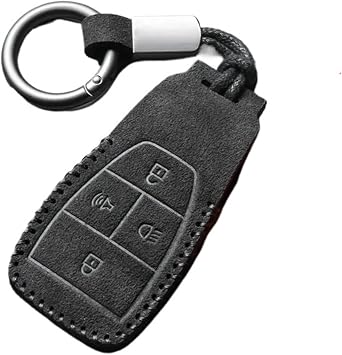 Smart Keyless Entry Fob Case Cover Compatible with BAIC BJ40 BJ80 BJ60 X7 F40 U5 U7 Car KeyBlack
