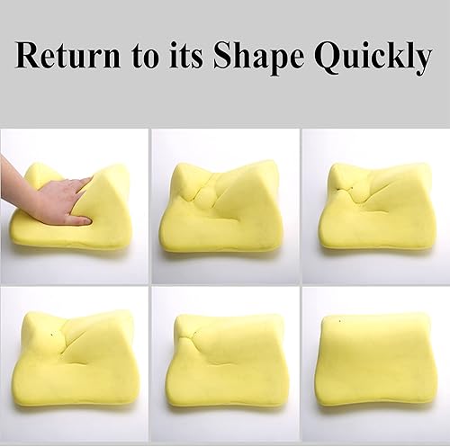 Miniatura 8 de Almohada de coche con asiento de espuma viscoelástica, soporte para cabeza y cuello, cojín para reposacabezas automático, silla de viaje para el