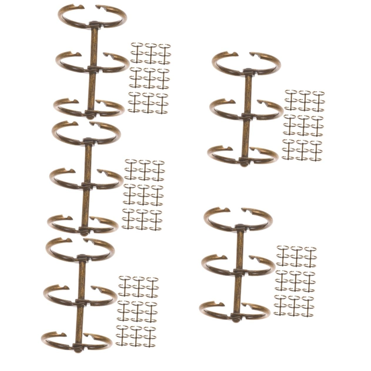 Lurrose 50pezzi Metallici Per Raccoglitori Clip Per Documenti e Album Per Scolastico e Resistenti