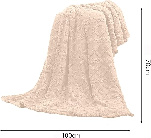Miniatura 9 de Manta de vellón para sofá, manta de felpa supersuave y acogedora, ligera, cálida y transpirable, alfombra de felpa jacquard para todas las