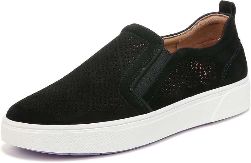 Vionic Women's Sneaker Kimmie Perf- Comfortable Slip Ons that Includes a Built-in Arch Support Insole that Helps Correct Pronation and Alleviate Heel Pain Caused by Plantar Fasciitis