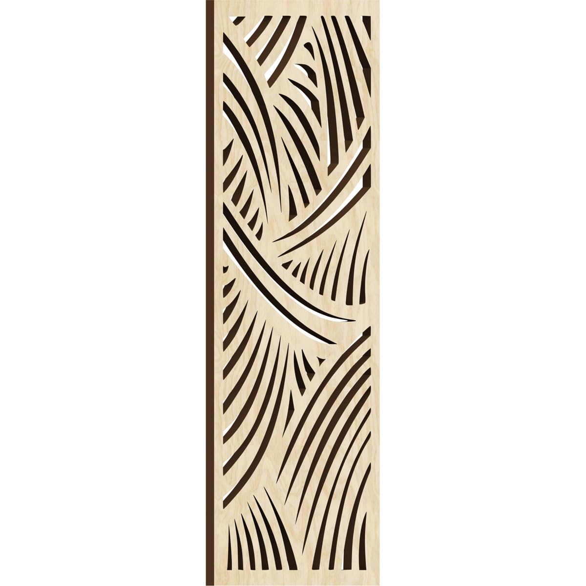Chester Decorative Pierced Fretwork Wood Wall Panels, 9 3/8"W x 24 3/8"H x 3/8"T, Birch