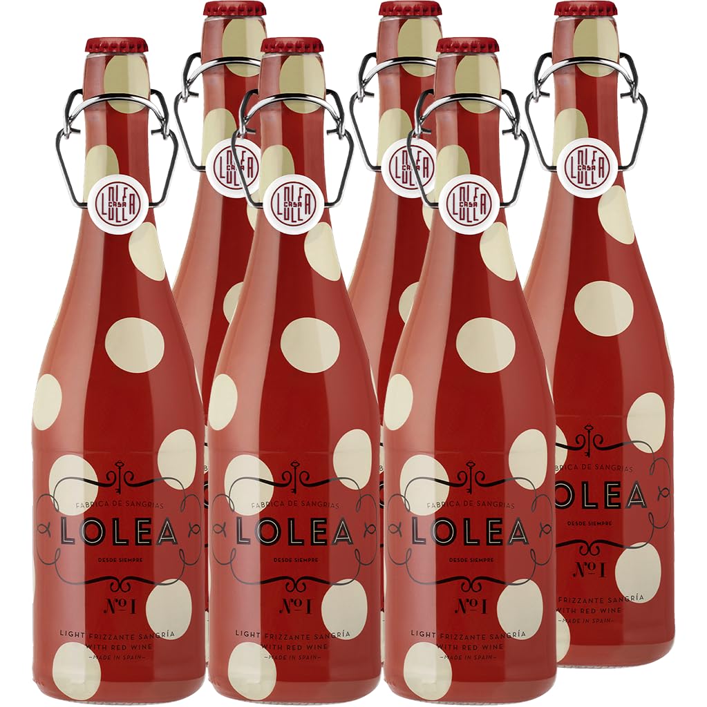 Lolea No.1 (6x 0,75l) - Sangria aus Spanien, mediterraner Aperitif mit Geschmack von Zitronen, Orangensaft und einem Hauch Zimt