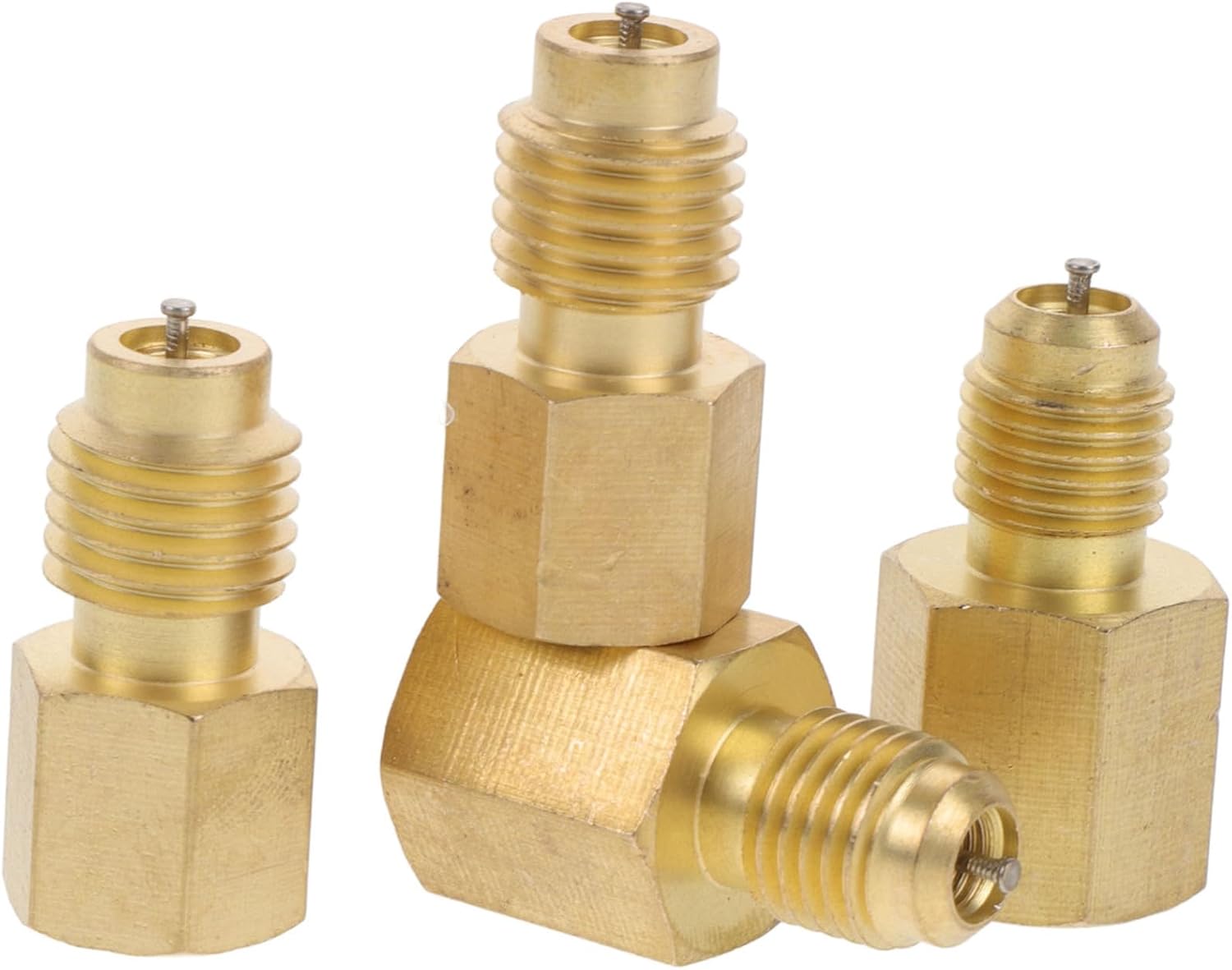 2pairs Car Air Conditioner Adapters Easy Install Tank Connector for Refrigeration System Compatible Various Models Efficient Air Conditioning Parts for and Professionals