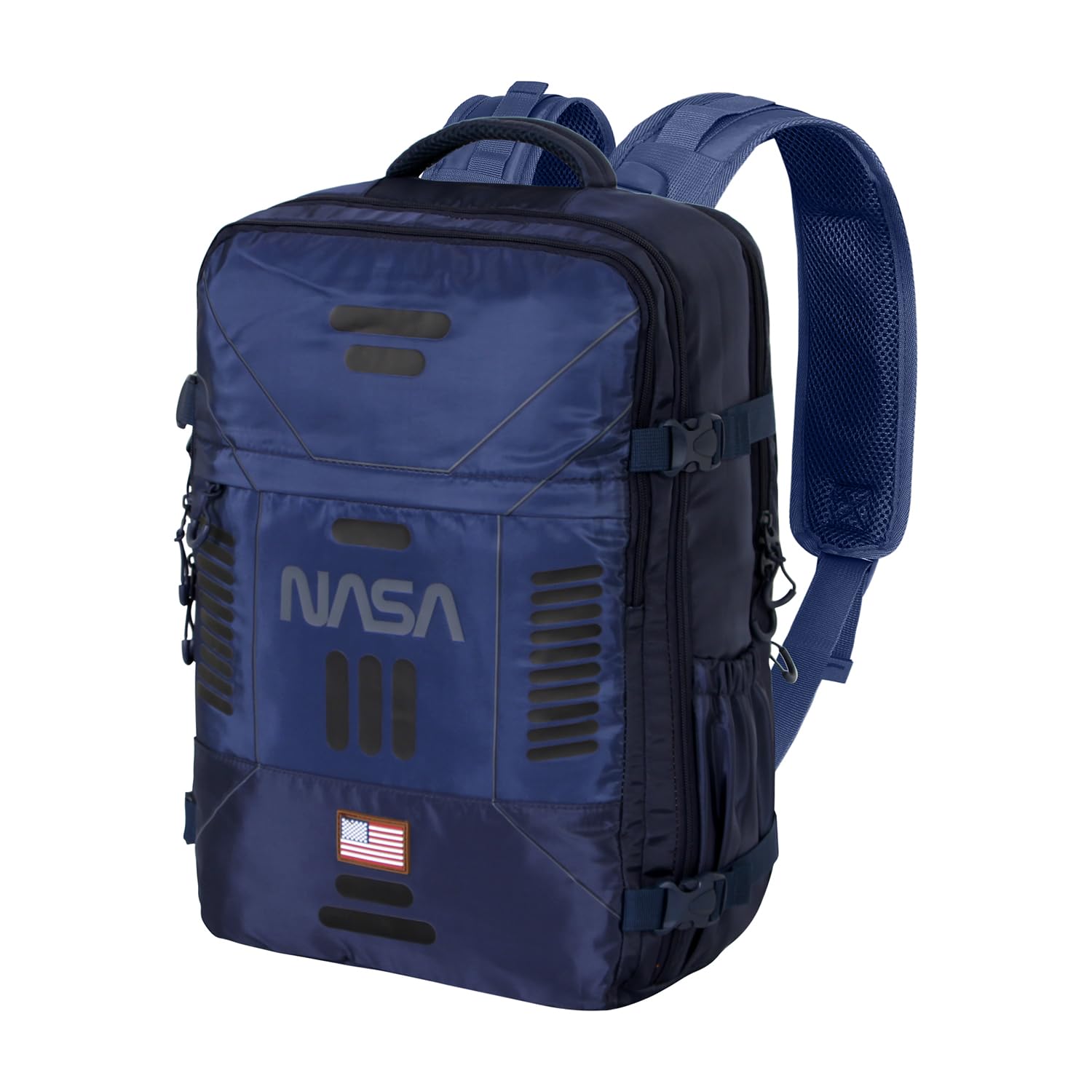 NASA Spaceship-Mochila de Viaje Mercury Grande 47x23x33cm, Azul Oscuro, Capacidad 35 L
