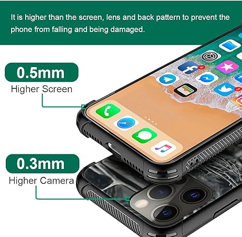 Miniatura 10 de DAIZAG Funda compatible con iPhone 11 Pro Max Ice Fire Baseball Funda de teléfono a prueba de golpes suave TPU para niños y hombres, funda de regalo