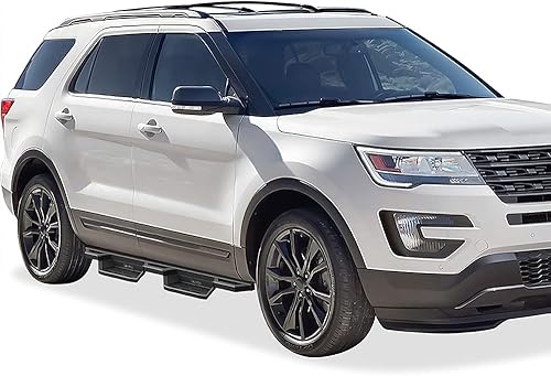 Miniatura 6 de APS Estribos de bolsillo de acero inoxidable, barras laterales compatibles con Ford Explorer 2011-2019 Sport Utility 4 puertas