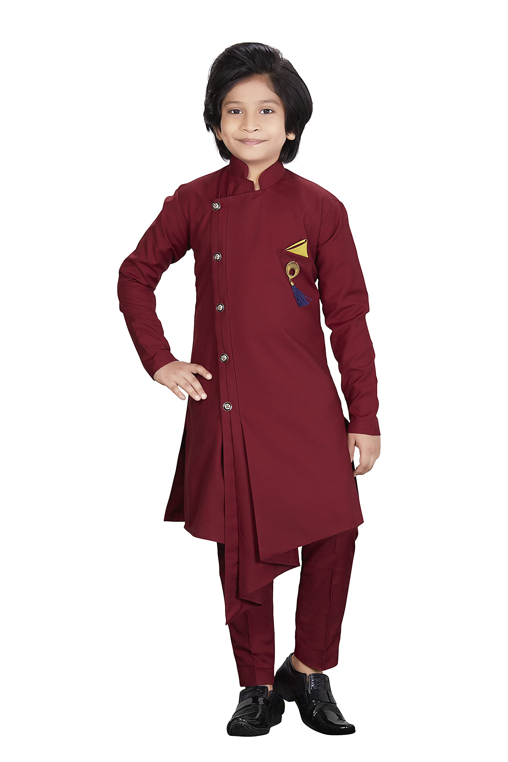 FELIZ THE DESIGNER STUDIO Kids Cotton Blend Boys Kurta Pant Set