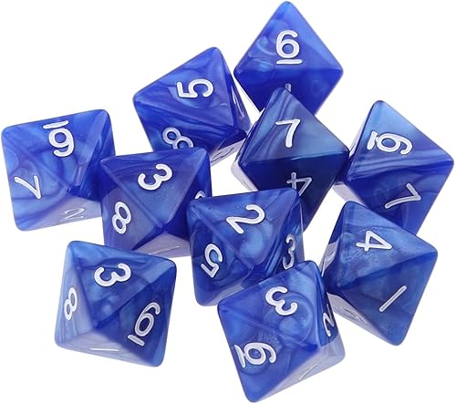 Miniatura 5 de Juego de dados poliédricos D8 de 8 caras para juegos de mesa de fiesta, juego de dados (color café claro)