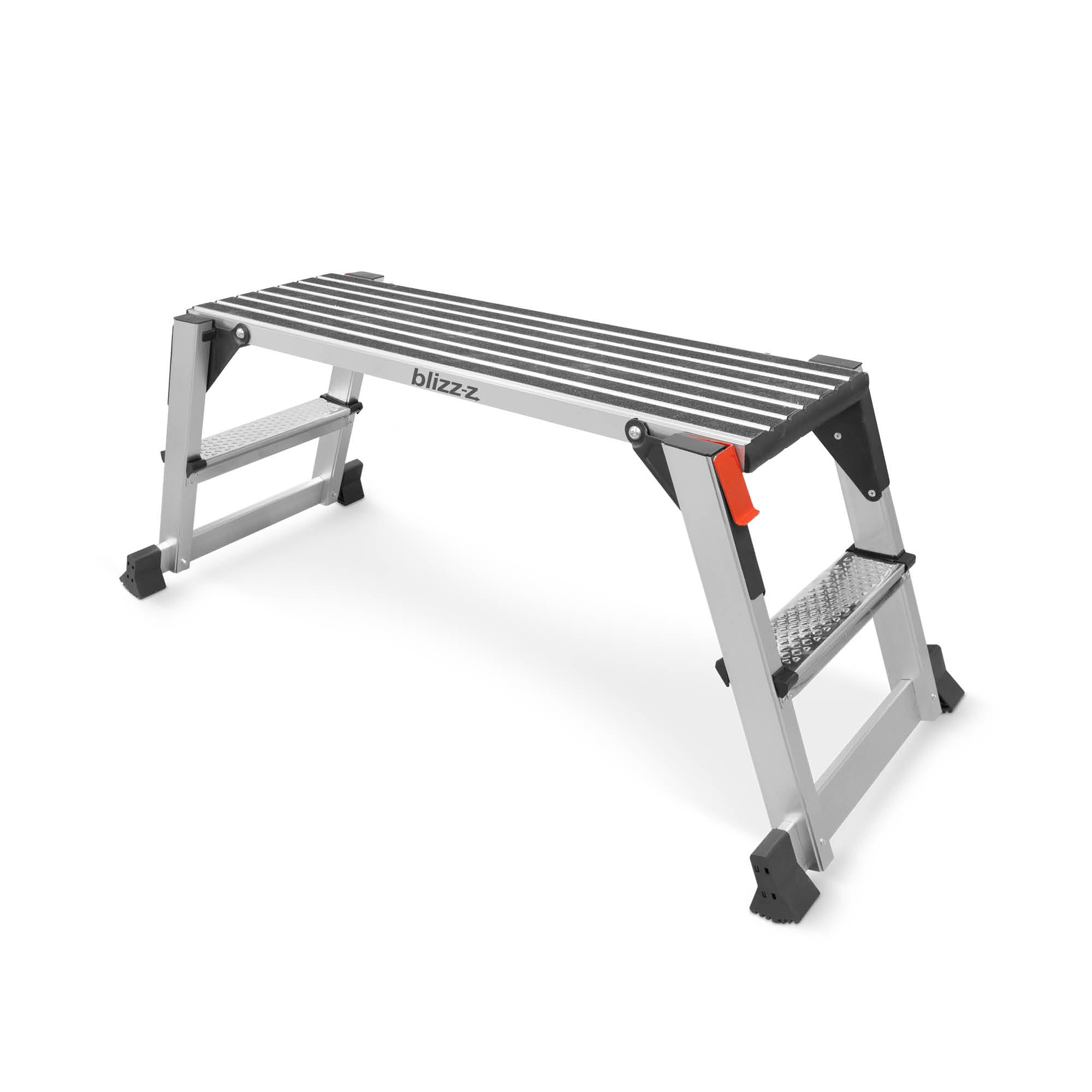 blizz-z Plateforme de Travail en Aluminium | Charge admissible 150 kg, Conforme à la Norme en 14183 | Hauteur : 49,9 cm, Longueur : 127 cm, Largeur : 51,8 cm | Estrade de Travail, escabeau