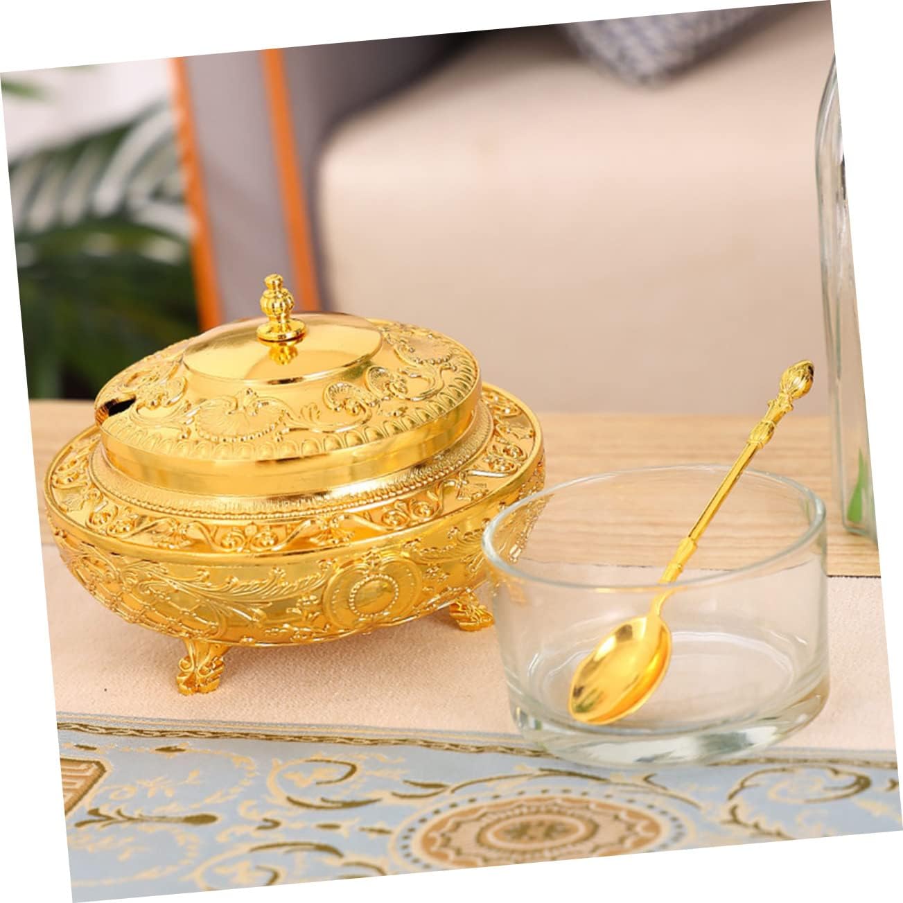 PRETYZOOM Vintage Condiment Pot of Seasoning Cans Lids Spice Organizer for Kitchen