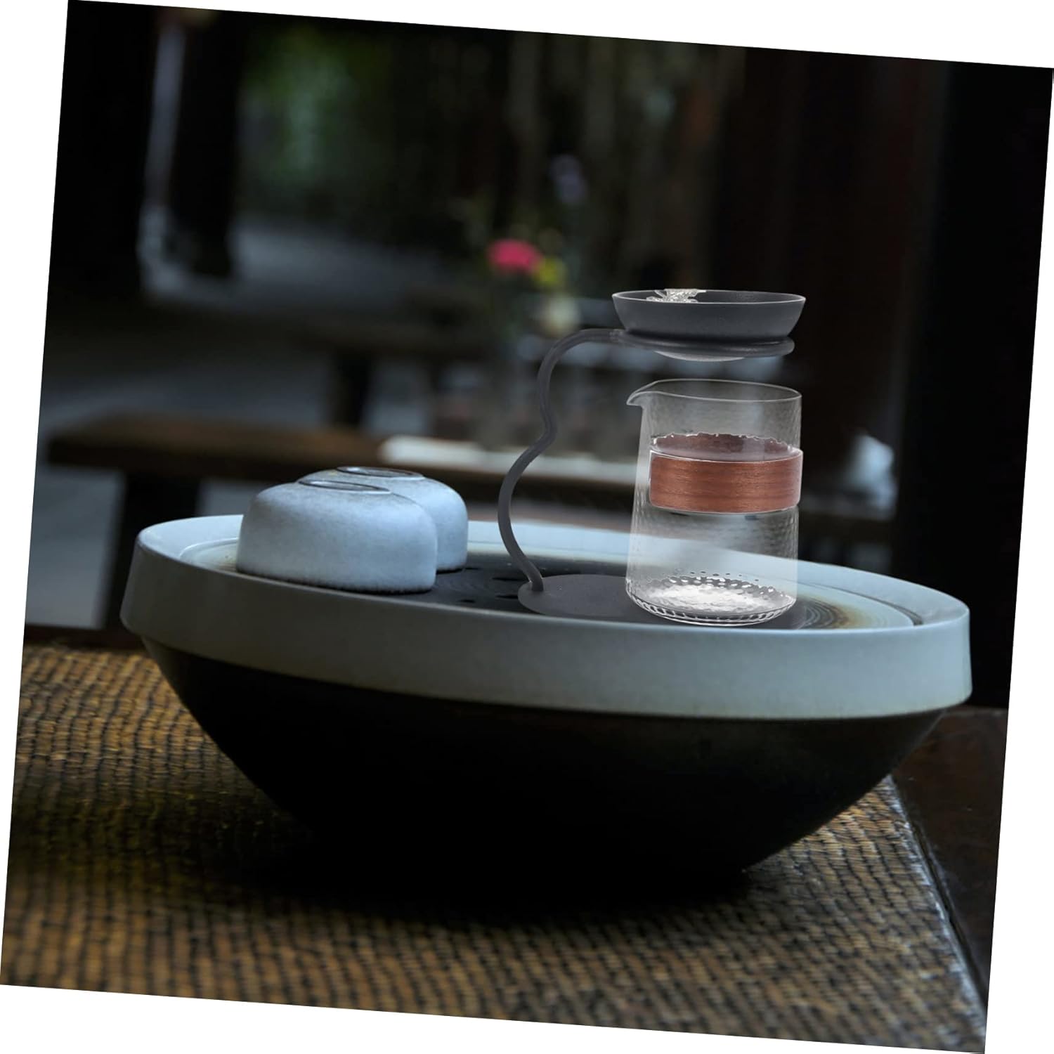 Zerodeko Ceramic Tea Set Tea Party Supplies Strainer Home Decor Room Japanese Style