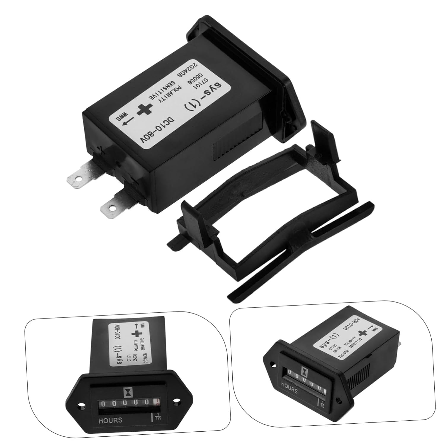 Heavy-Duty Industrial Timer Dc Mechanical Hour for Engineering Vehicles Generator with Digital Display Wide Voltage Compatibility Easy Installation