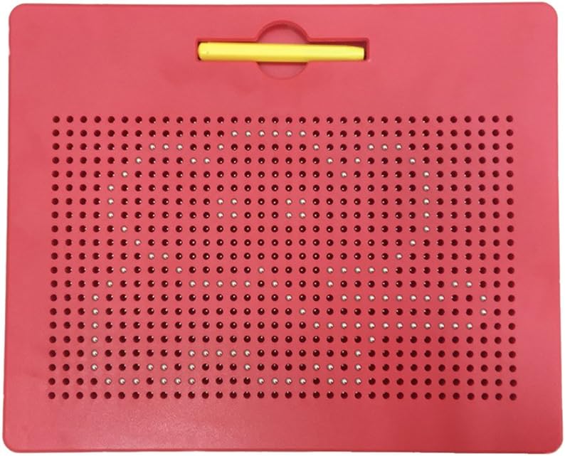 Free Play Magnapad Magnetic Drawing Board Tablet Writing Pad for Kids with Stylus and 10pcs Cards(Big, Red)