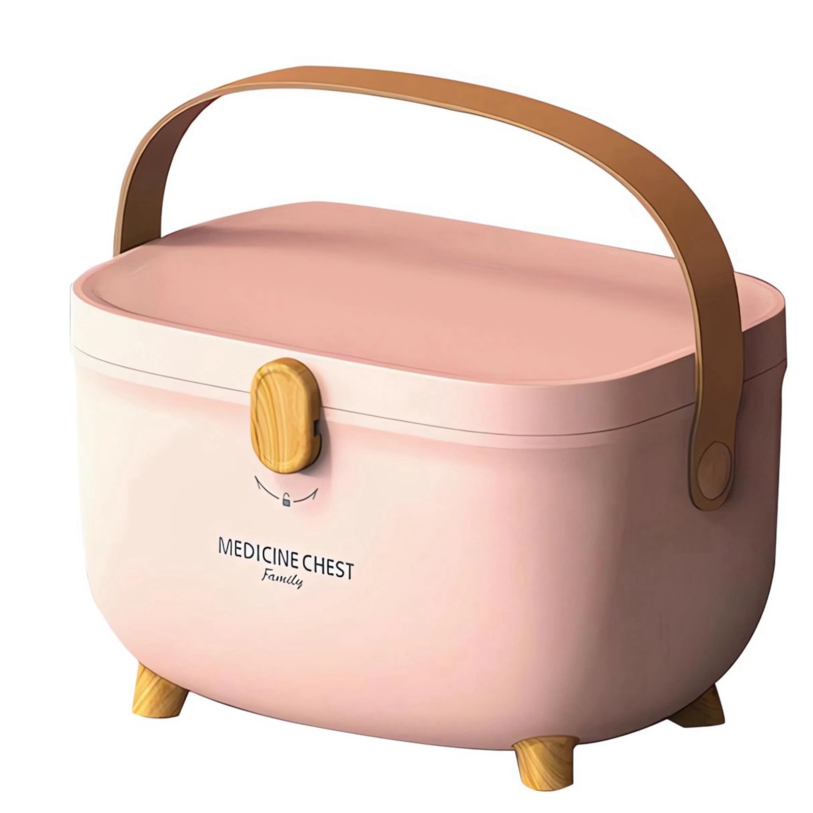 AiMeiteng Organizer medikamente, Medizinbox mit 2 compartments, medizin aufbewahrung, leerer medikamenten aufbewahrung für Haushalt, Nähzubehör & Bastelbedarf Küche, Haushalt & Wohnen