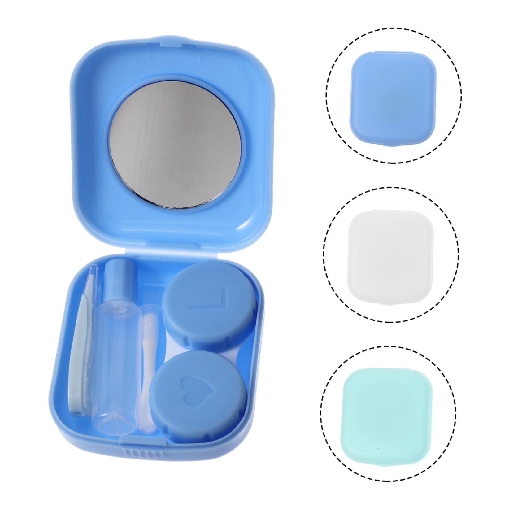 FOMIYES 15 Juegos Estuche para Lentes de Contacto Casos Estuche para Lentes de Ojo Juego de Gafas pequeño Organizador de Lentes de Contacto Herramienta para Lentes de Contacto páginas