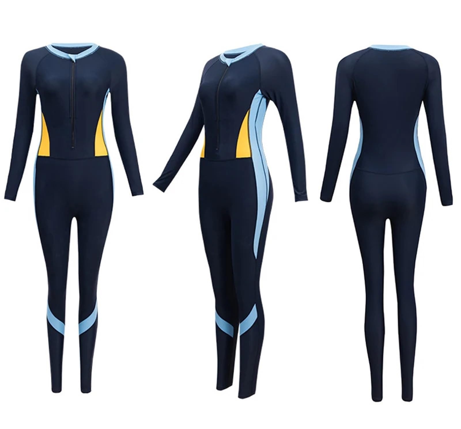 muta da sub Muta da donna Snorkeling Costume intero Cerniera anteriore Rashguard Combinazione Surf bagno sub Abbigliamento spiaggia