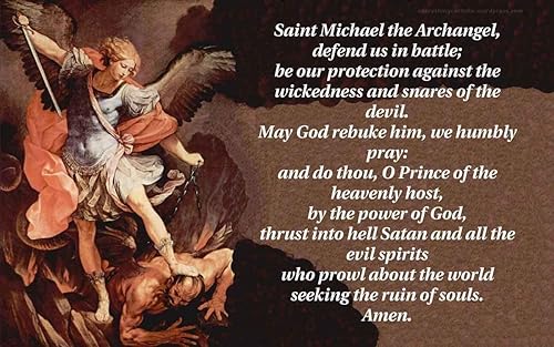 Miniatura 7 de Sainstone St Michael The Archangel Prayer & Police's Orayer with Back The Blue Thin Blue Line - Pulseras de silicona inspiradoras para hombres y