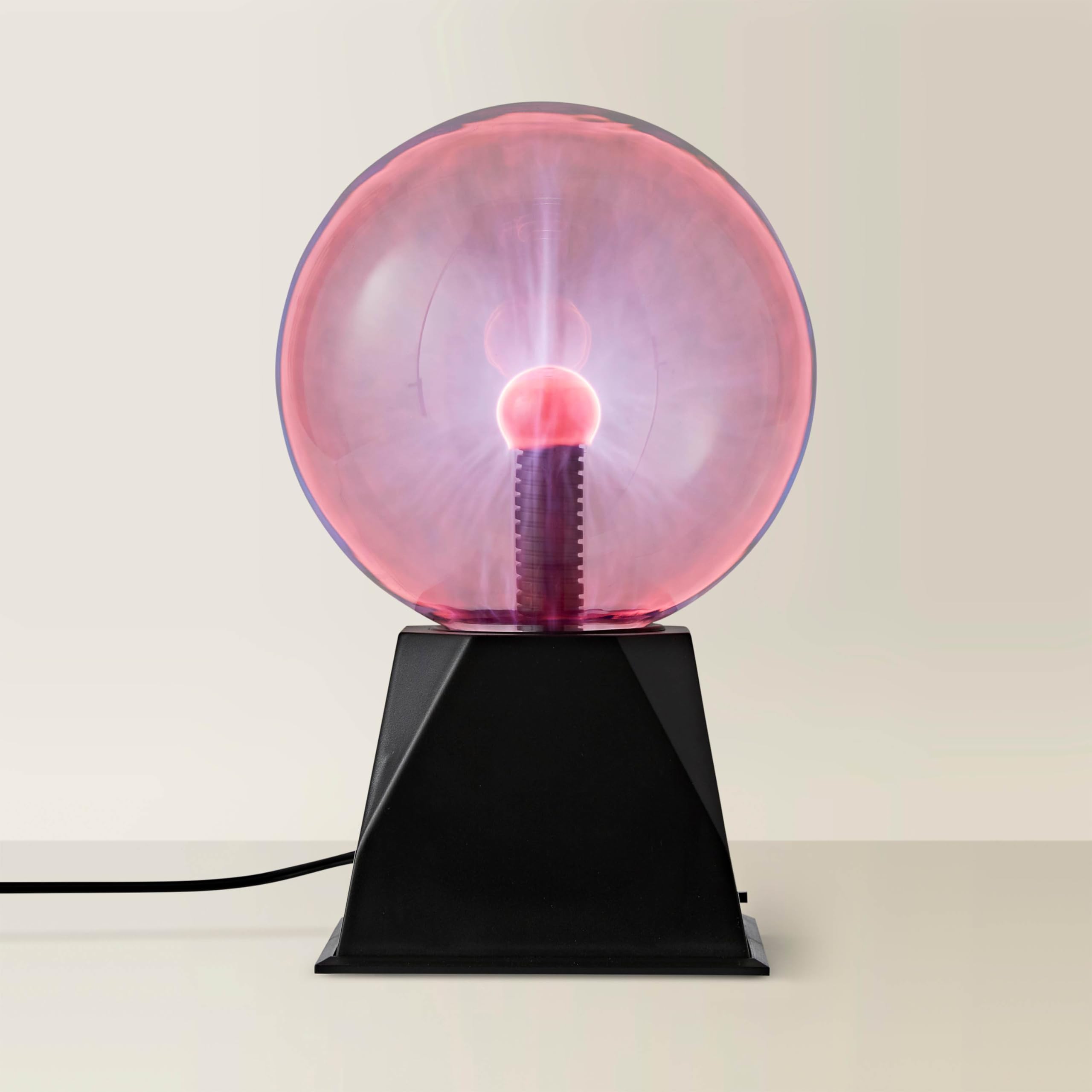 ValueLights | Plasma Ball 6 Inch Touch and Sound Reactive Science Ball Light Up Electric Globe Lamp Night Light | Novelty & Home Improvements Essential