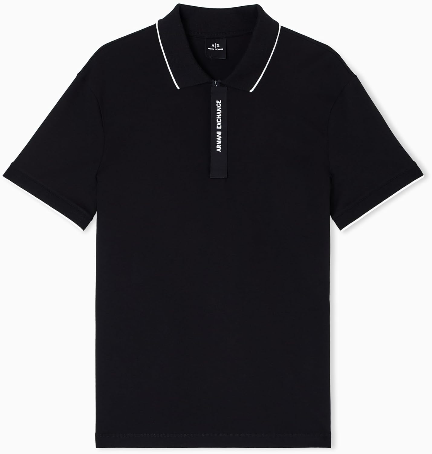 Armani Exchange Men's Slim Fit Cotton Logo Paquet Polo