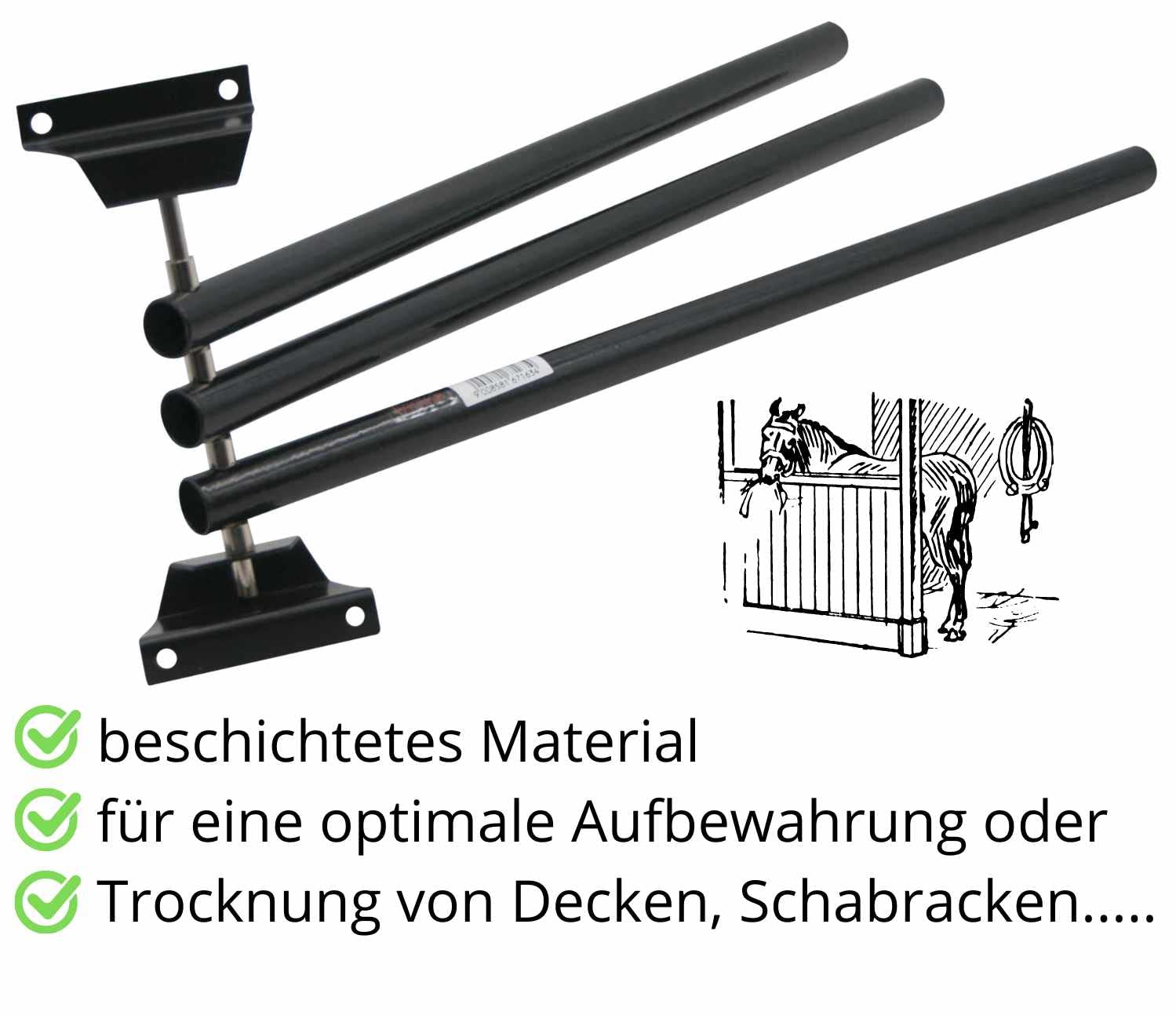 AMKA Deckenhalter zum Klappen 3 armig schwarz Deckenhalterung mit 3 Armen schwenkbar