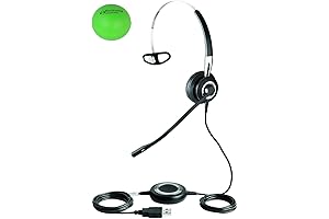 Jabra Biz 2400 USB Single-Speaker Over the Head Wired Noise-Canceling Call-Center Headset w/ Microphone