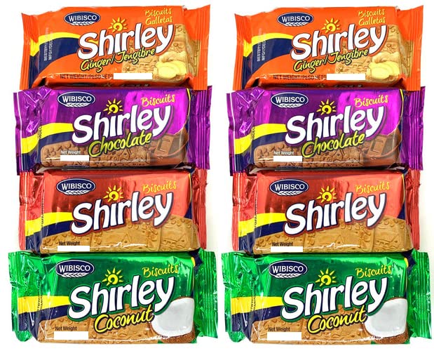 Wibisco Shirley Biscuits, Original + Coconut, 1.31oz Ounce