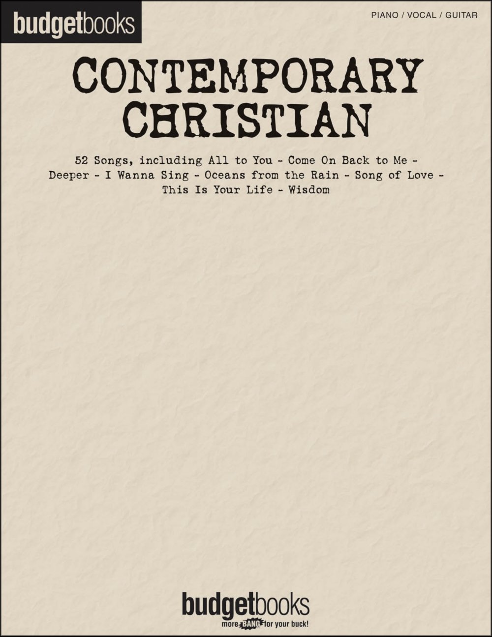 Contemporary Christian-Budget Books