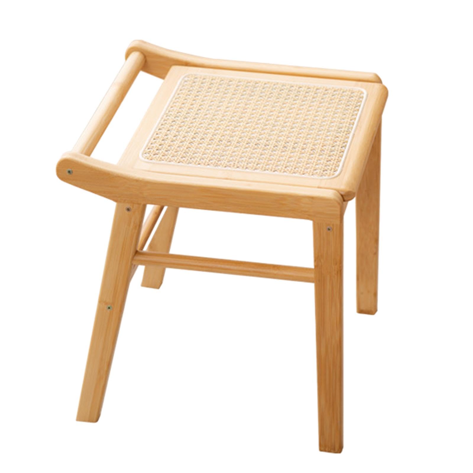 Makeup Vanity Stool Japanese Style Vanity Stool for Dorm Bedroom Makeup Room | Furniture | Vanities & Makeup Tables-image-3