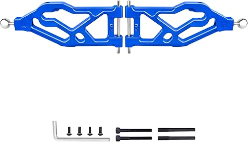 Miniatura 10 de GoHobby Brazos de suspensión inferiores delanteros de aluminio para ARRMA Kraton 8S BLX 15 Escala RC Truck (1 par), reemplaza ARA330589 (rojo)