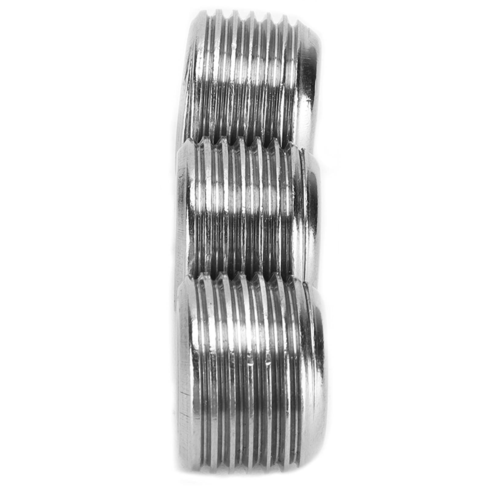 2 Bouchons De Tuyau M10x1.25 - Filetage Mâle Hexagonal Interne 5mm - Acier 45# - Argent