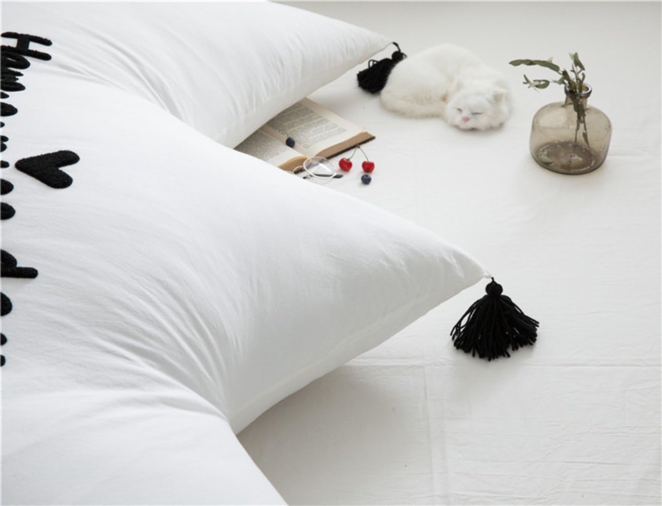 Crown Shaped Pillow Cotton Bed Pillow Backrest Reading Pillow Kids Room Decorative Pillow Gift Idea (120 x 80 cm /47 x 31 Inch) (White)