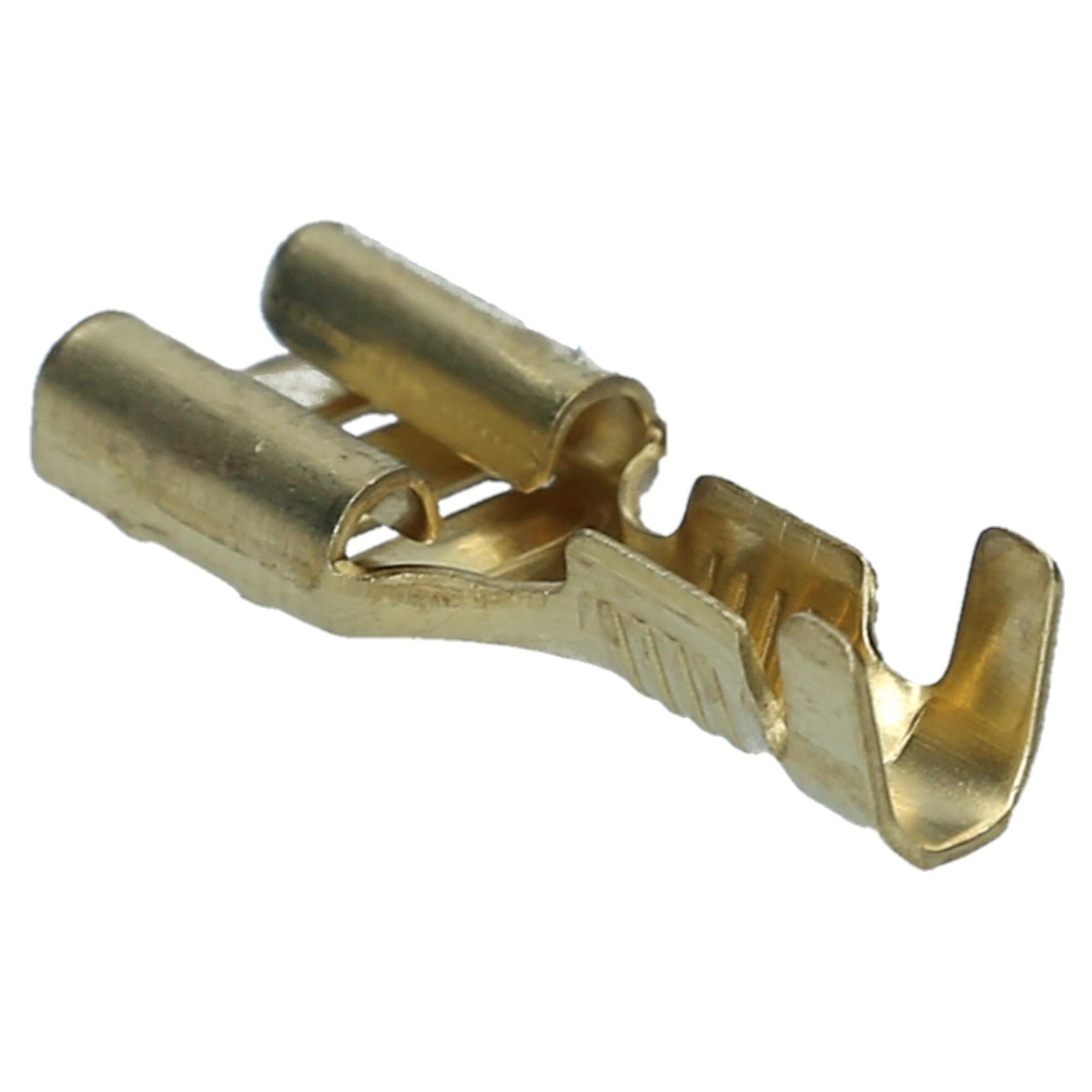 Cembre 100x Flachsteckhülse Unisoliert 4,8 x 0,5 mm - 0,5-1 mm² | Hochwertige Steckhülse für Kabelverbindungen - Industriequalität - Messing - Temperaturbereich von -40 bis +125 °C