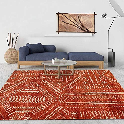 IWEYRHS Teppich, ethnischer Stil, Teppiche für Wohnzimmer, Zuhause, Vintage, Schlafzimmer, Sofa, Couchtisch, Teppich… – Bild 4