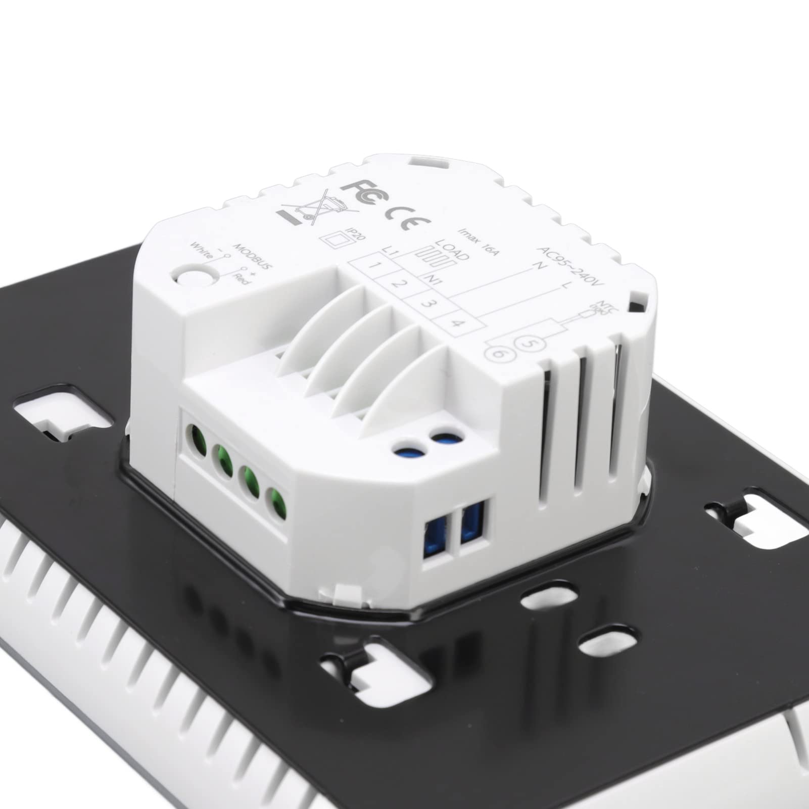 Termostat Pokojowy, Czujnik NTC3950 Inteligentny Programowalny Termostat z Ekranem Dotykowym LCD do Wnętrz