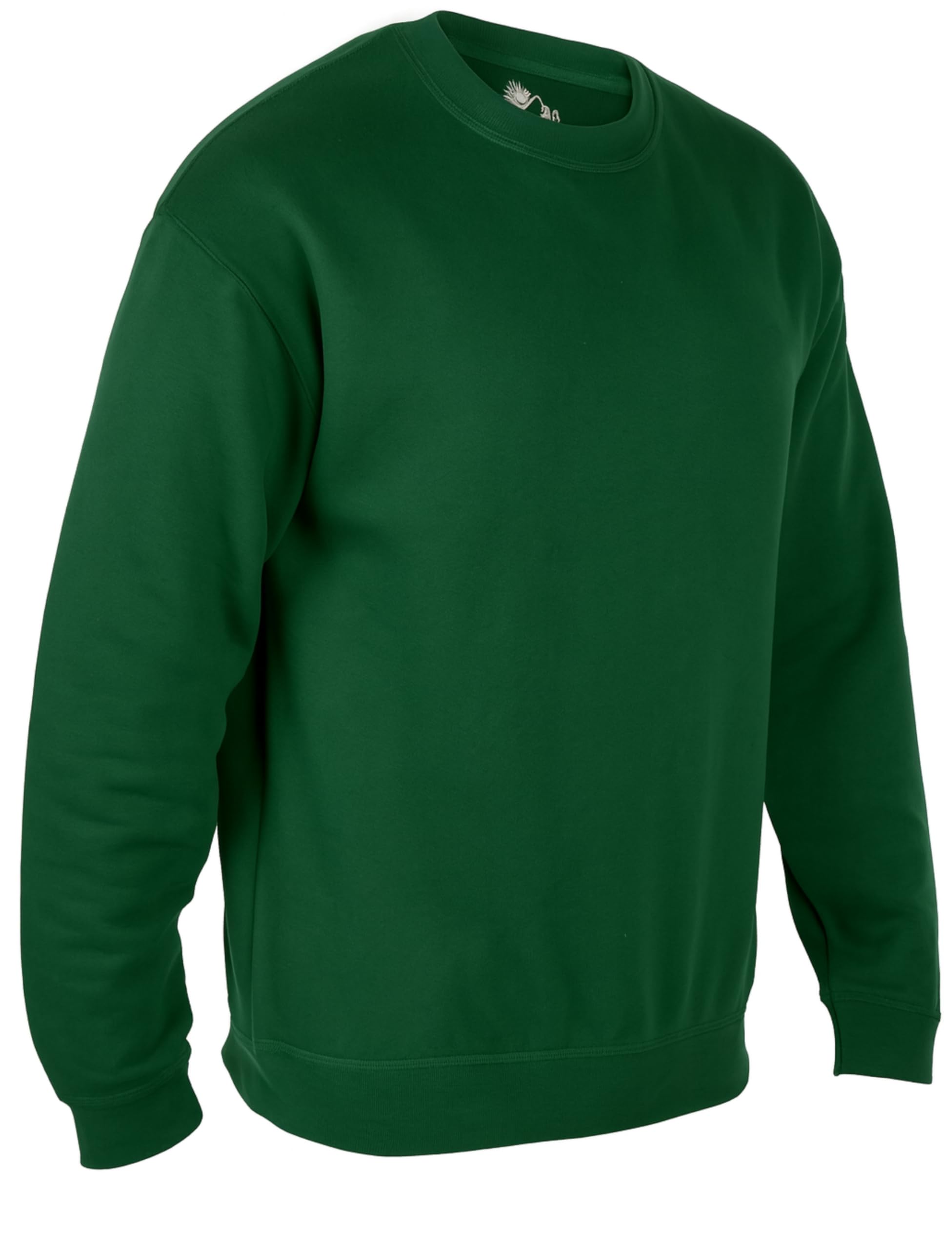 Himalayan Cotton Mens Jumpers Comfortable and Lightweight Crew Neck Sweaters Casual Long Sleeve Sweatshirts for Men UK, Green, 3XL