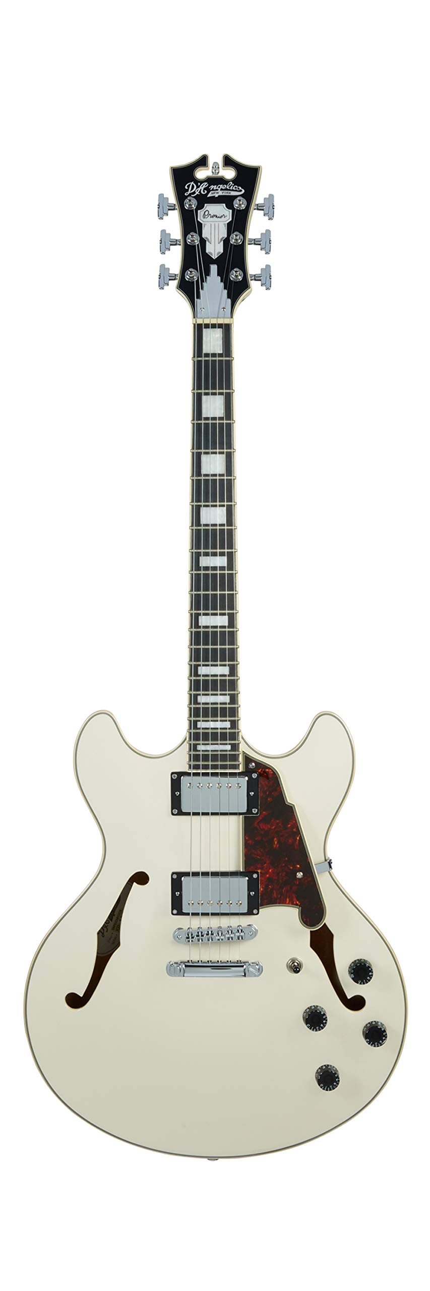 D'Angelico 6 String Semi-Hollow-Body Electric Guitar, Right (DAPDCCMPCSCB)