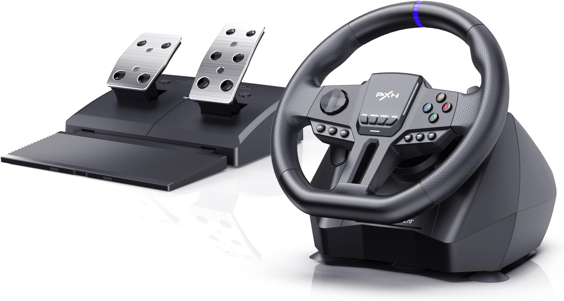 PXN PC Racing Wheel, V900 GEN2 Universal Usb Car Sim 270/900 Degree Race Steering Wheel with Pedals for PC, PS3, PS4, Xbox One, Xbox Series X/S, Switch