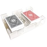 Yuanhe Clear 2 Deck Canasta Playing Card Tray-No Swivel Base