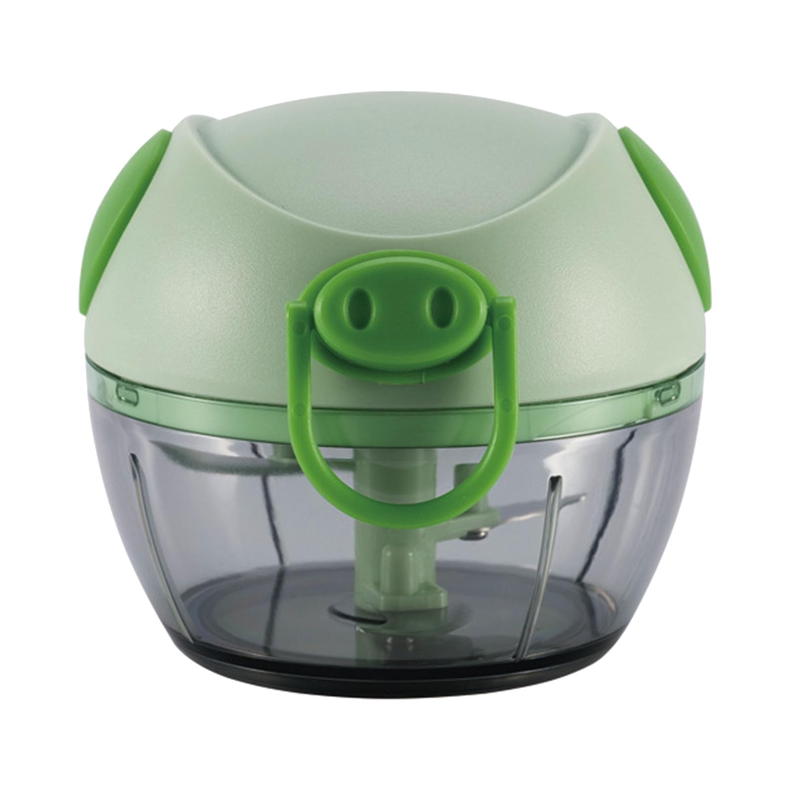 JUYAXIN Manual Meat Mincer Rotating Garlic Press Crusher Manual Meat Mincer Garlic Choppers 170ml Food Processor Easy to Use Portable Cutter