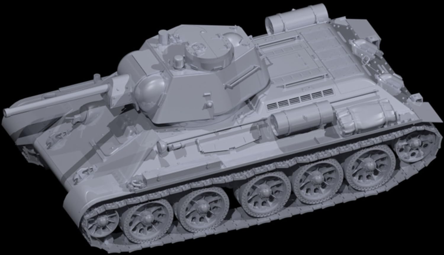 Amazon | ICM 1/35 ソビエト陸軍 T-34/76 戦車搭乗歩兵4体付き