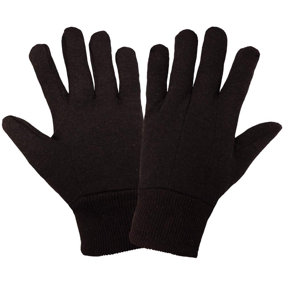 Global Glove C90BJ-W Cotton Jersey Glove, Work, Womens, Brown (Case of 300)