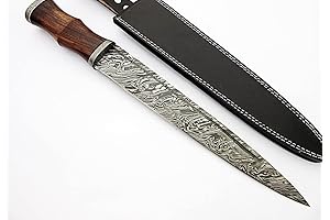 Custom Handmade Damascus Steel 17 Inches Dirk Blade Knife