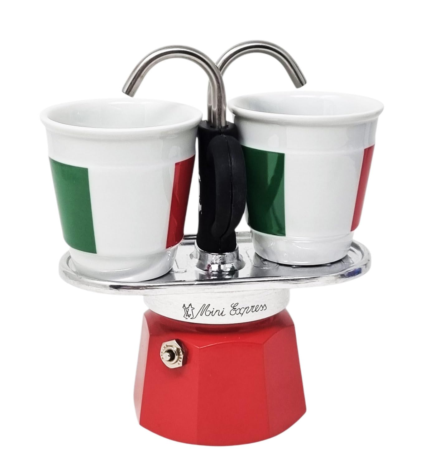 Bialetti kit MINI ITALIA 2 tasses, bicolore