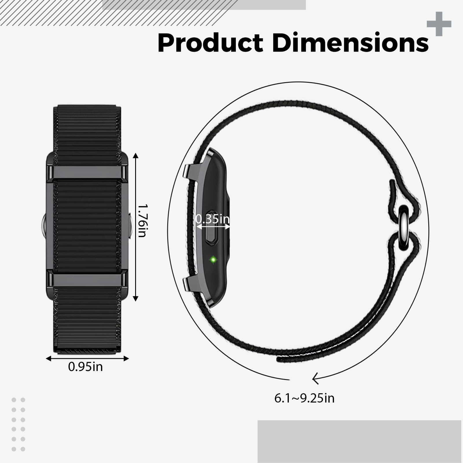 Bracelet intelligent avec moniteur de fréquence cardiaque 24h/24, 7j/7, suivi de l'oxygène dans le sang, suivi d'activité pour analyse de la phase de sommeil, plusieurs modes sportifs, résistant à