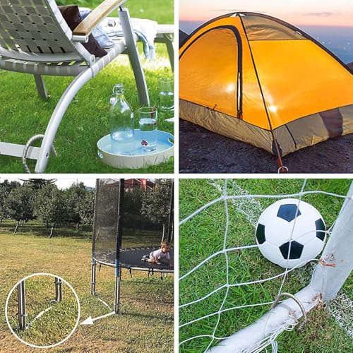 Anclajes de servicio pesado para trampolín estacas galvanizadas de 30cm de alta densidad 8