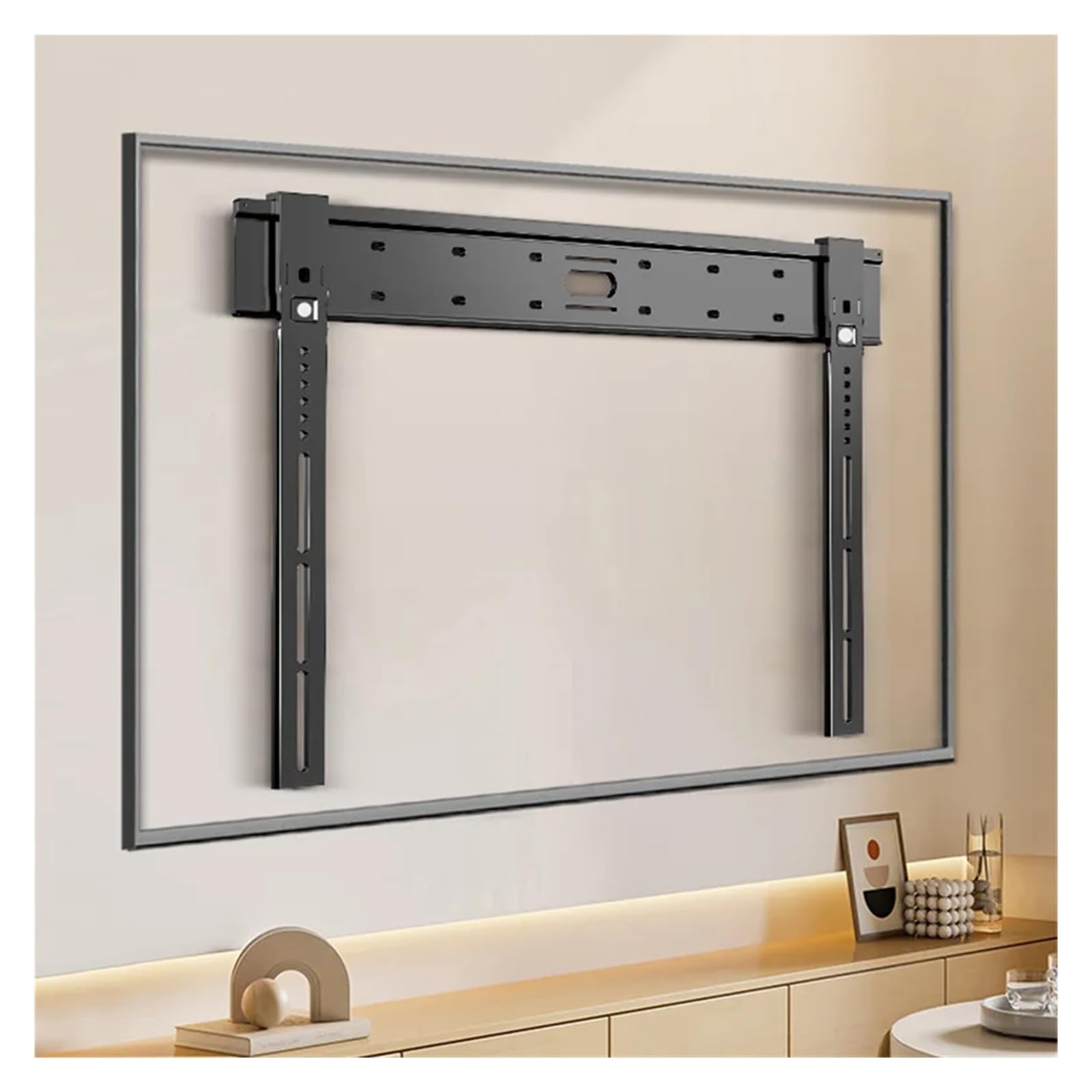 Supporto Da Parete Universale Ultra Sottile For TV For Schermi Piatti/curvi Da 26-90 Pollici, Staffa For TV, Carico Massimo 80 Kg, Supporto VESA 100x100-800x400mm(42-75in)