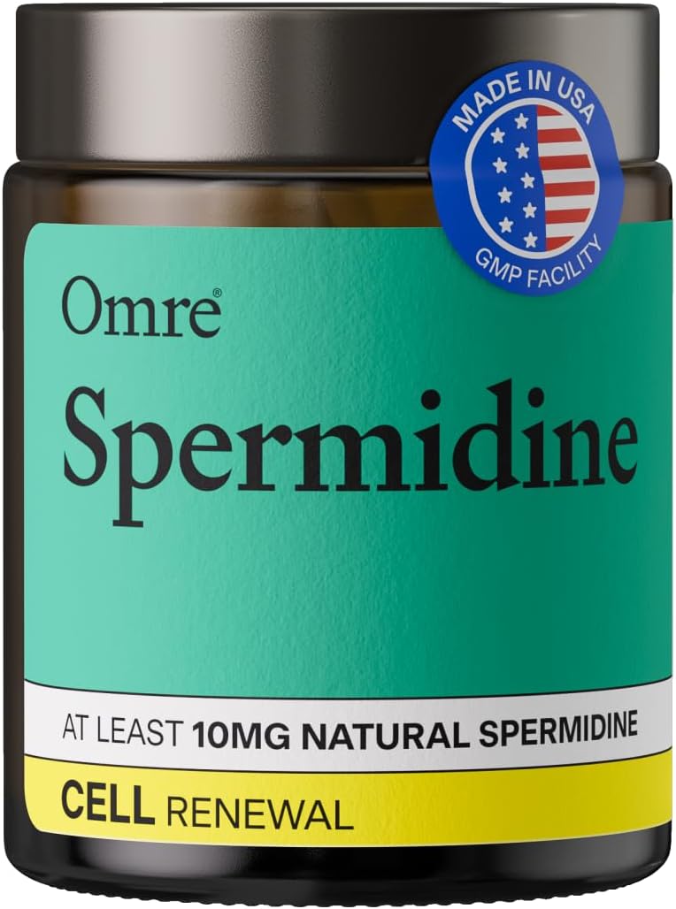 - OMRE Spermidine Supplement (10mg of Non-Synthetic Spermidine) - 3rd-Party Tested 1000mg Wheat Germ Extract Standardized to No Less Than 1% - 10mg of Natural Spermidine per Serving